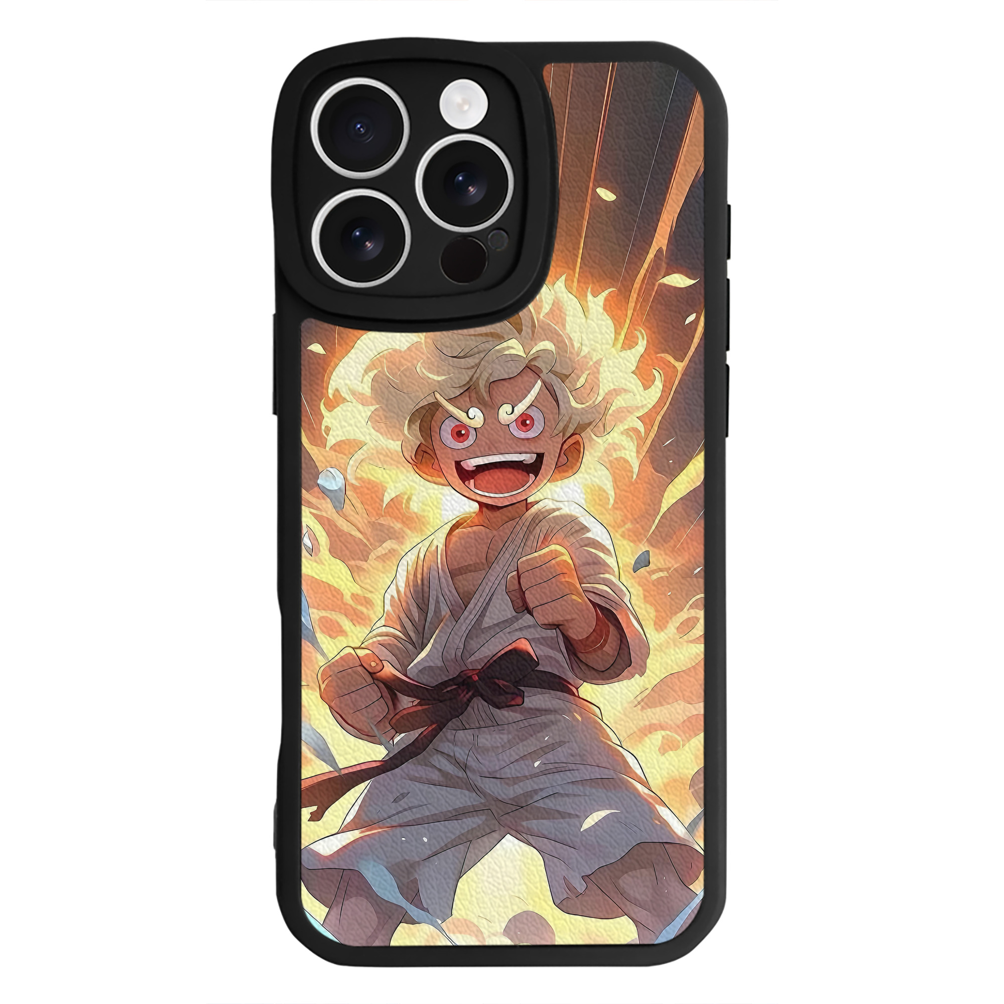 （画像用） ワンピース ONE PIECE 【iPhone 16シリーズ対応】シリコンスマホケース（レザー調） 材質：シリコン